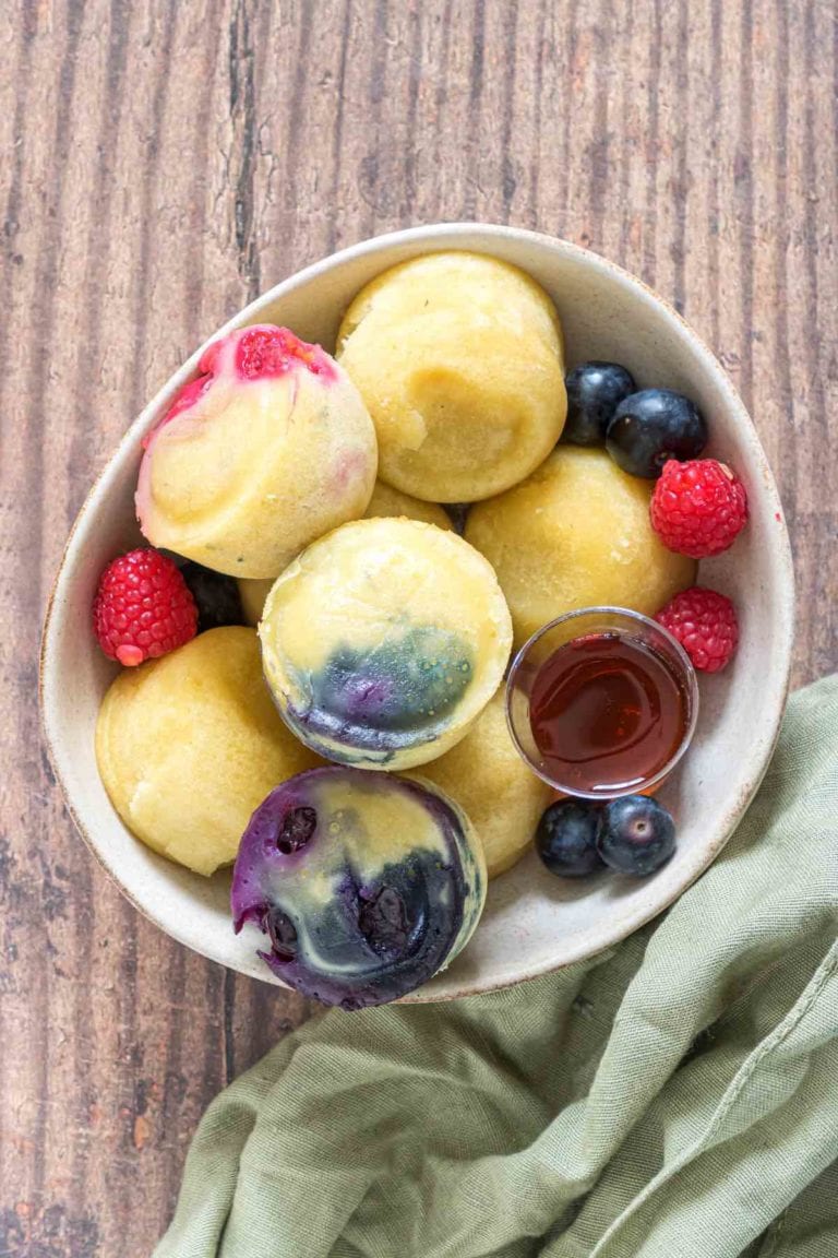 This Instant Pot Pancake Bites made using the egg bite mold will change the way you think about pancakes! Serve these bites fresh for kids and family as an easy breakfast or midday snack.