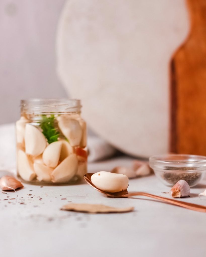 Ready to get your hands dirty (or not) pickling garlic? Here's how to make the best tasting French pickled garlic in record time!