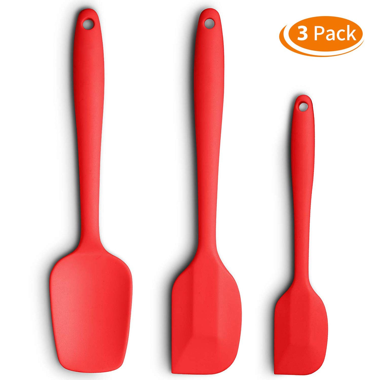 Non-stick Rubber Spatulas with Stainless Steel Core