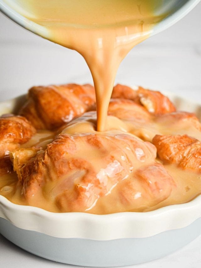 Bananas Foster Croissant Bread Pudding Story