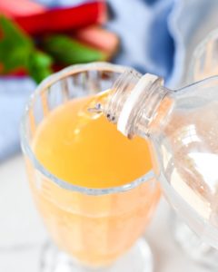 These boozy rhubarb elderflower ice cream floats are simple and wonderfully satisfying on a hot summer's day. If you're not in a boozy mood, omit the elderflower liqueur.