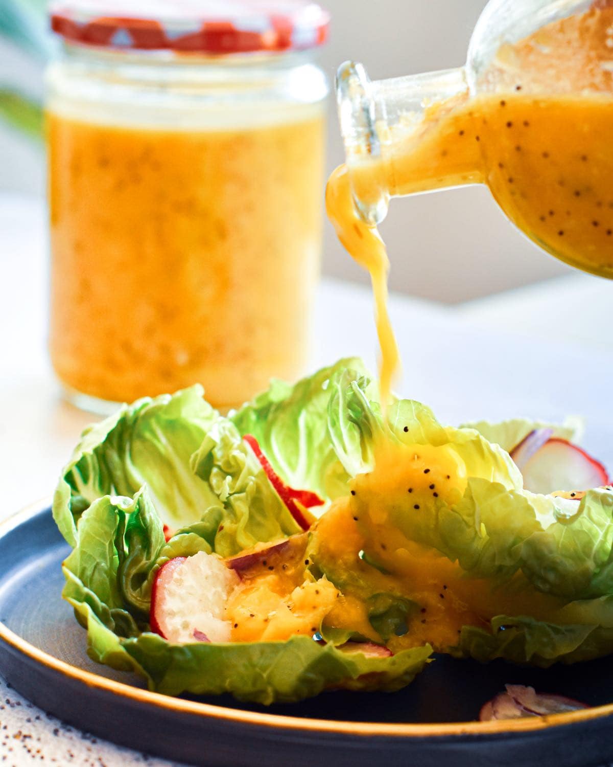 Easy Kumquat Poppyseed Vinaigrette packs a punch with it's sweet and tarte flavor. Here's how to make this light, and tangy salad dressing.