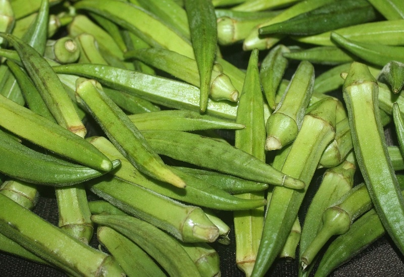 fruits that start with o okra