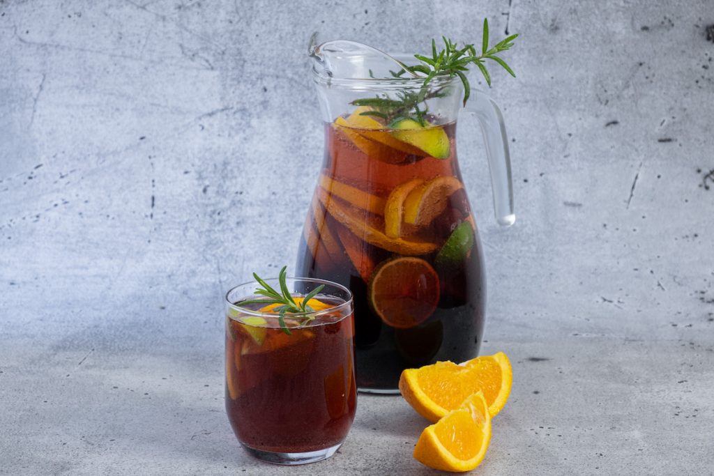 Easy Bourbon Summer Sangria