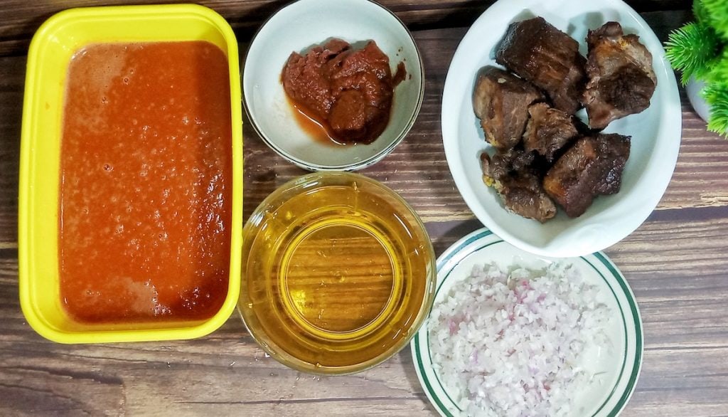 How to make nigerian stew - ingredients step 1