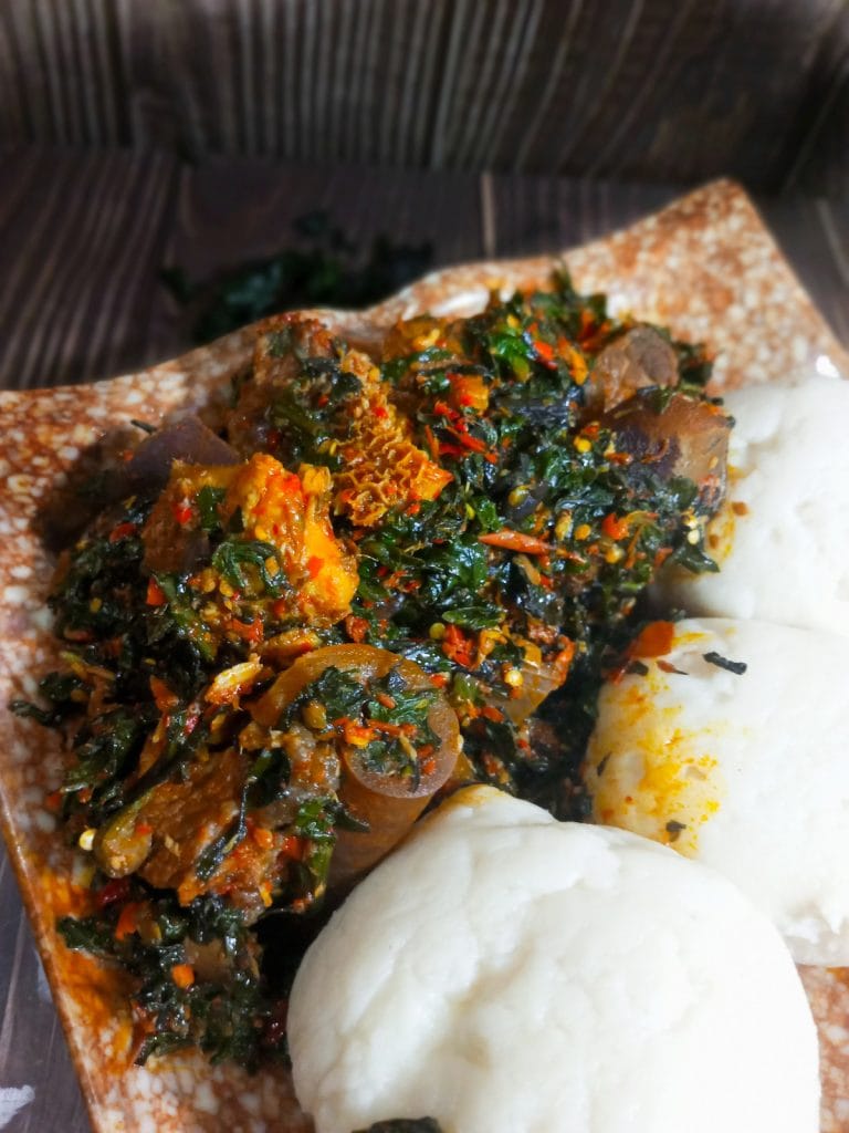 pounded yam and efo riro