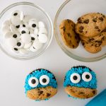 cookie monster cupcakes
