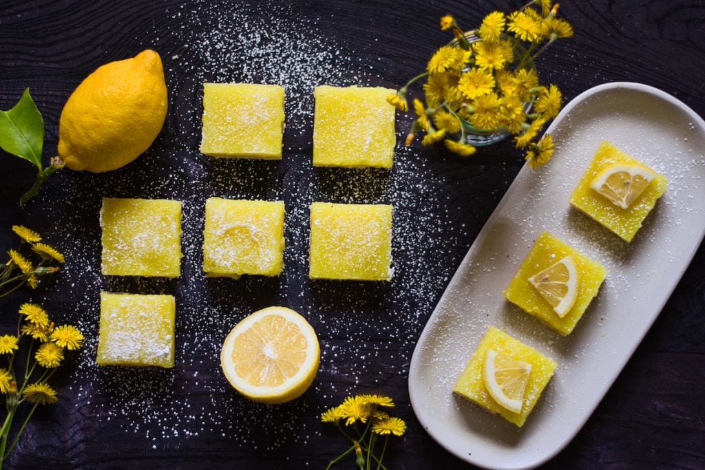 how to make dairy free lemon bars
