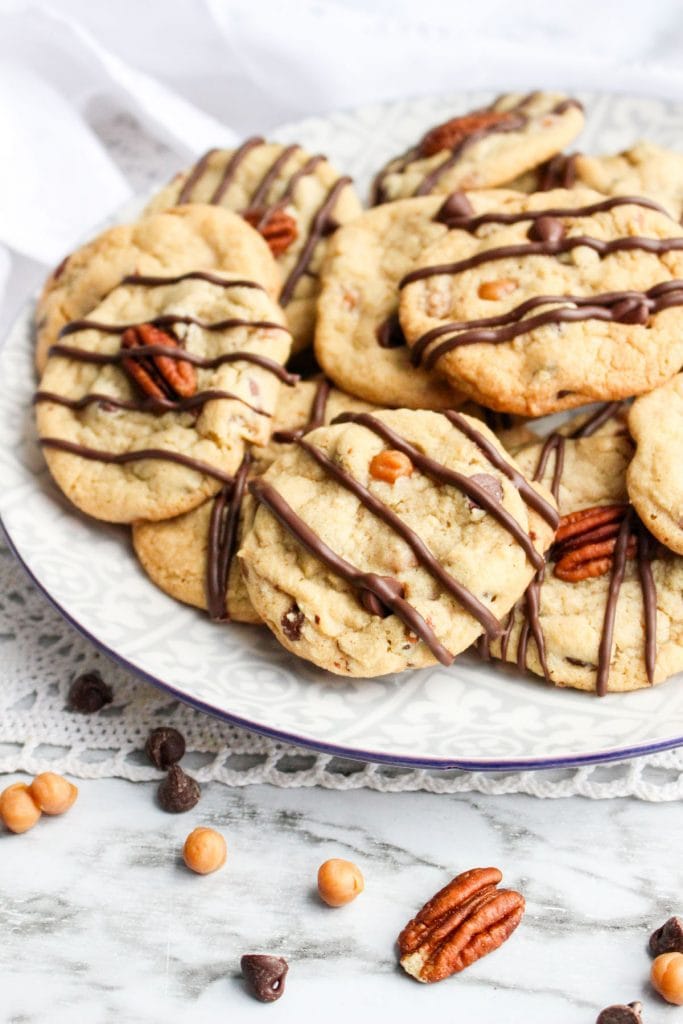 Turtle chocolate chip cookies