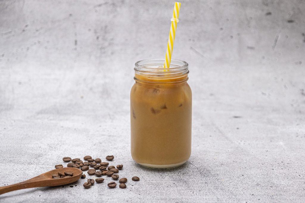 simple pumpkin spice Vietnamese iced coffee