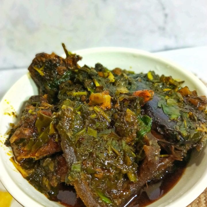 Authentic Nigerian Afang Soup