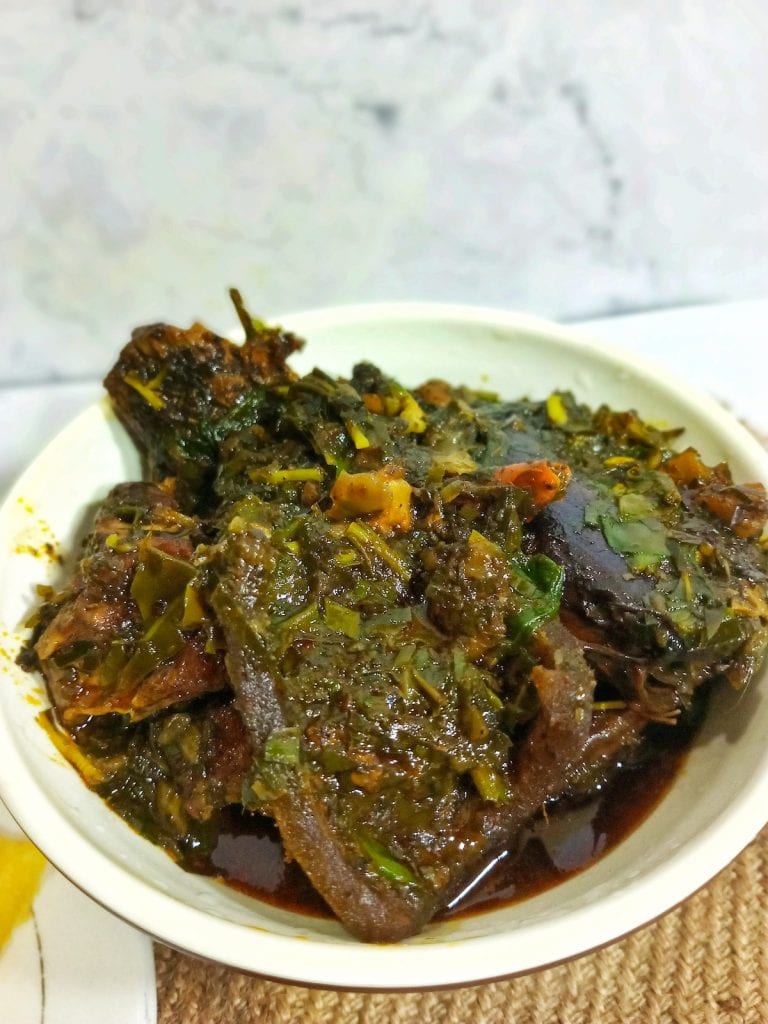 Authentic Nigerian Afang Soup