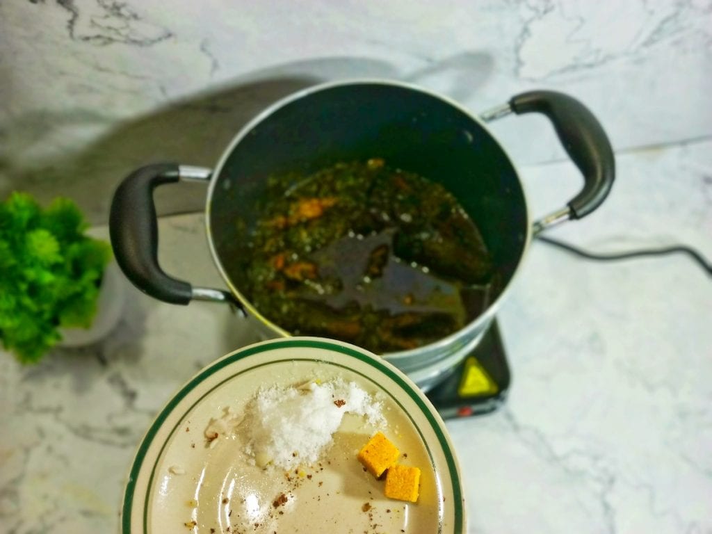 afang soup recipe - Step 6