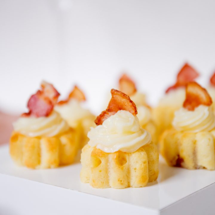 maple bacon mini cupcakes