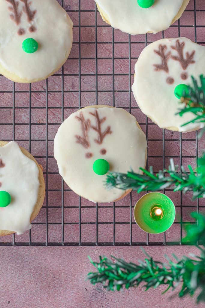 christmas deer cookies