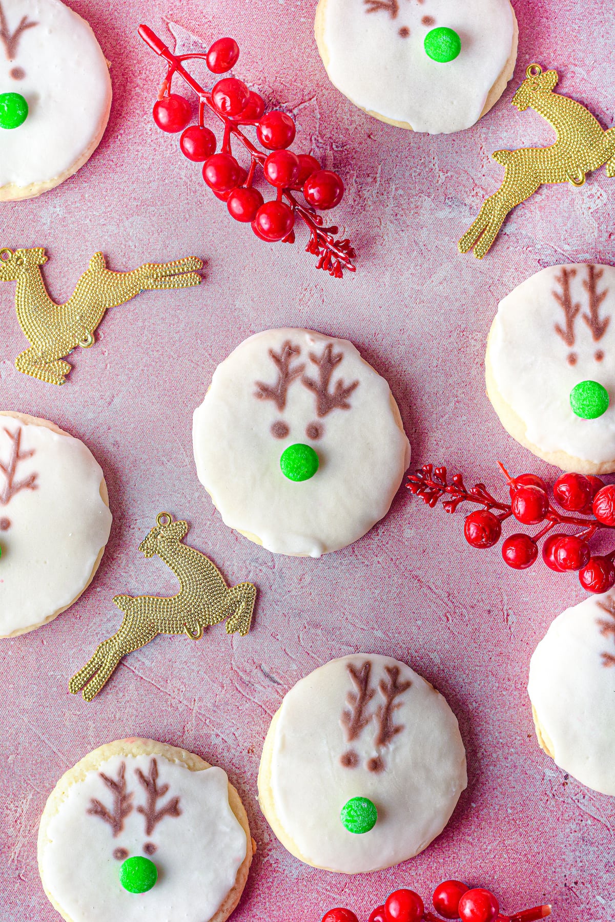 Christmas reindeer cookies