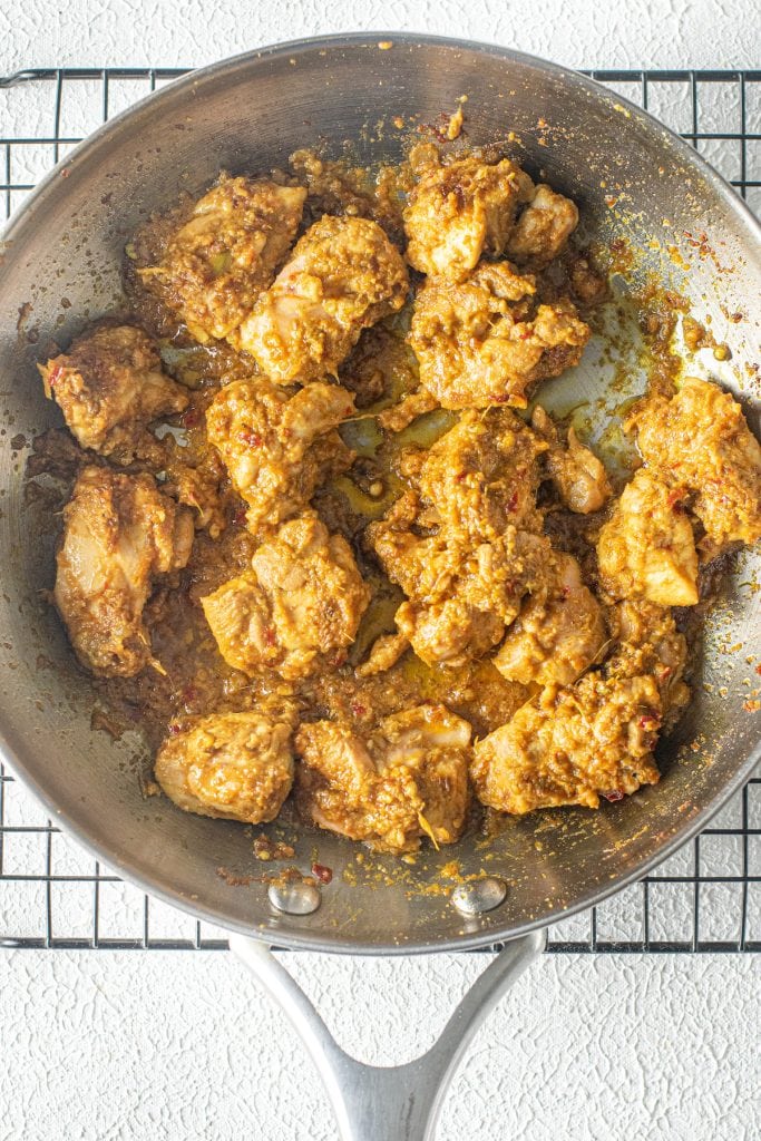 Step 5b - chicken laksa curry recipe