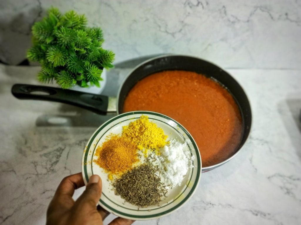 Step 5b - how to make nigerian chicken stew