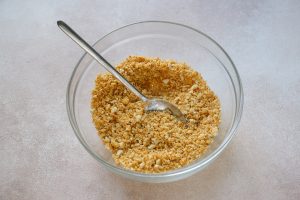 Lemon Blueberry Cheesecake crushed crackers