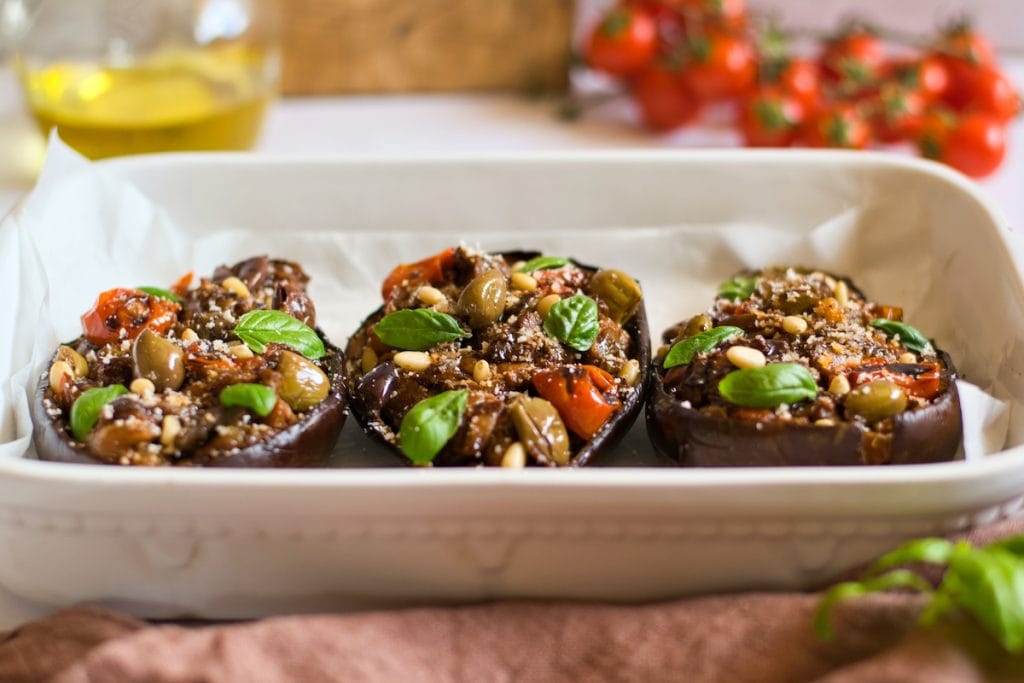 vegan stuffed eggplant recipe
