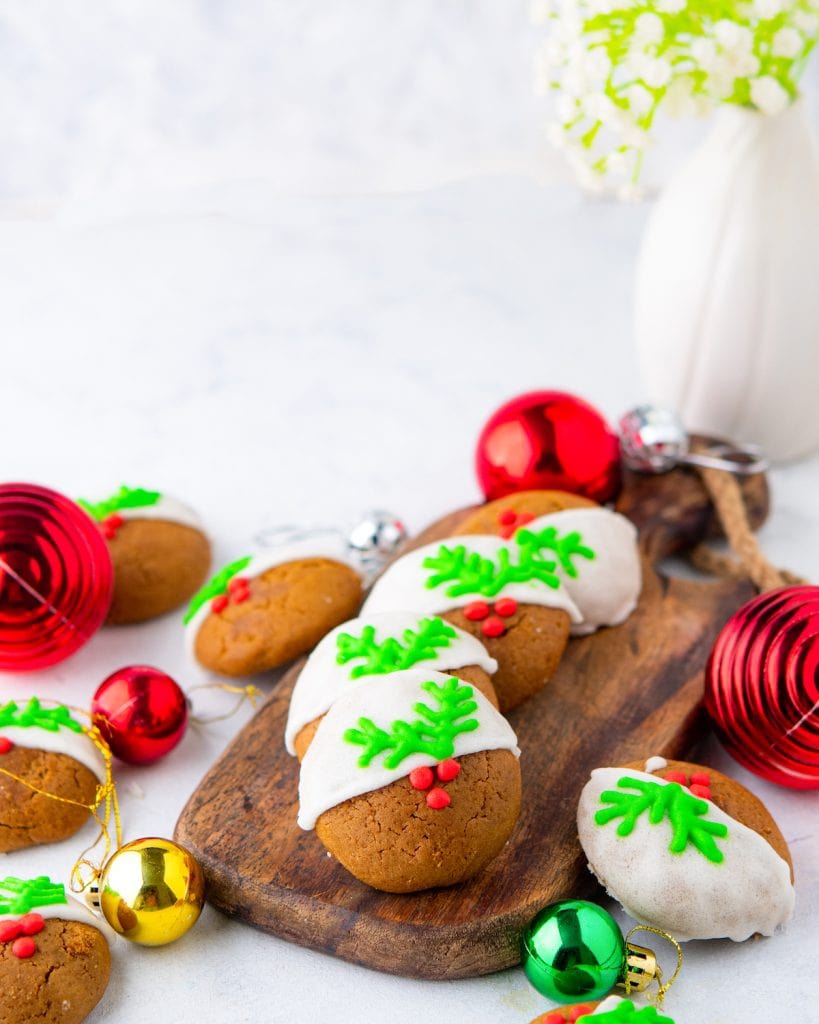 White Chocolate Dipped Ginger Cookies