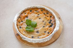 baked Lemon Blueberry Cheesecake