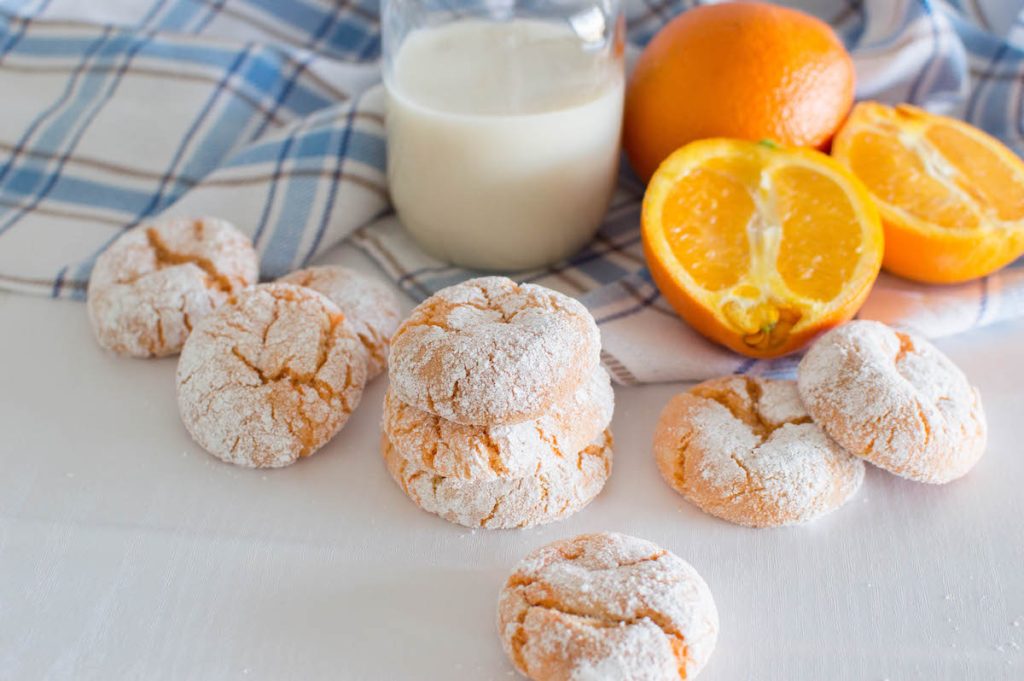 orange crinkle cookies