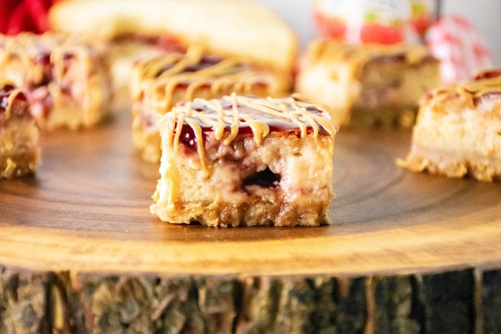 peanut butter and jelly bars
