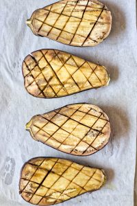 step 4 vegan stuffed eggplant