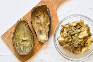 step 6 vegan stuffed eggplant