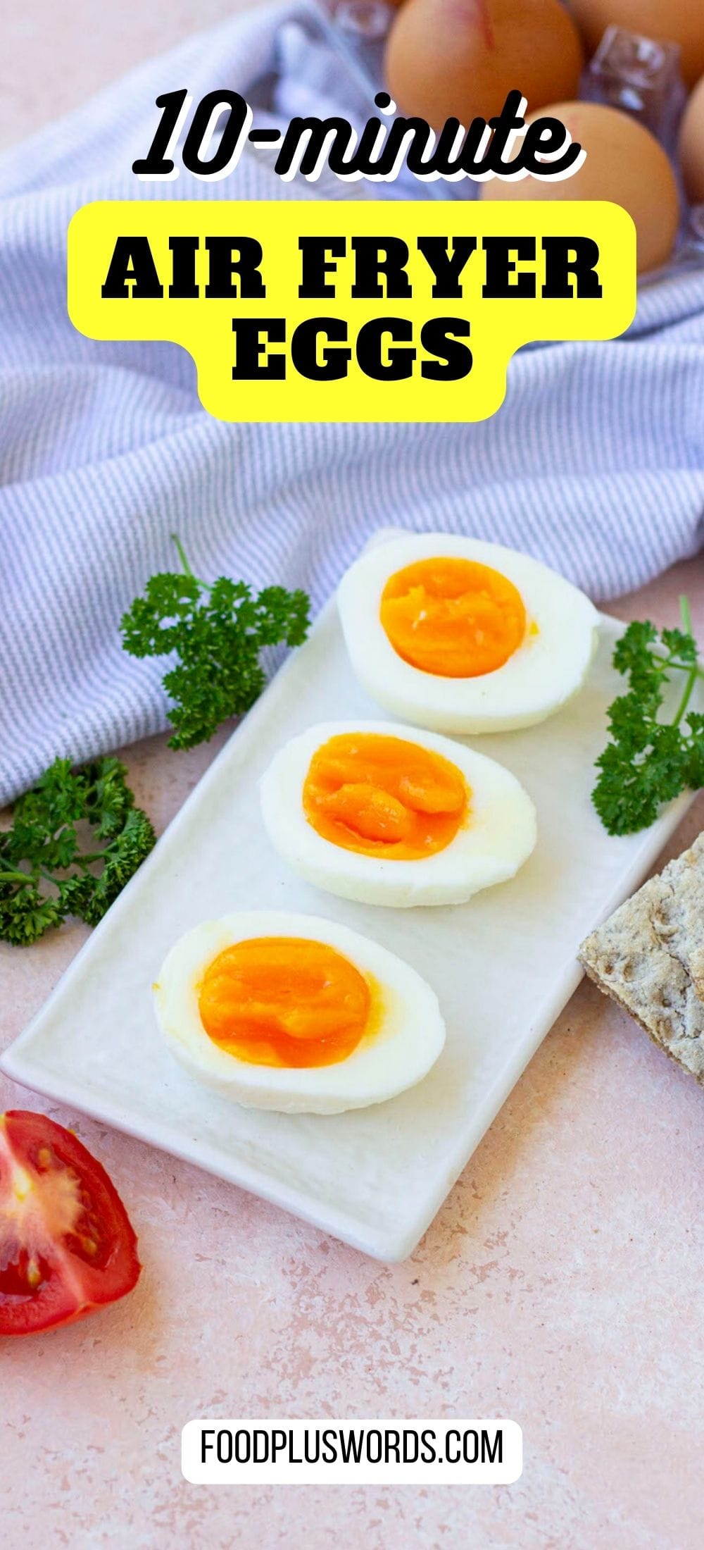Perfect Air Fryer Soft Boiled Eggs In 10 Minutes Food Plus Words
