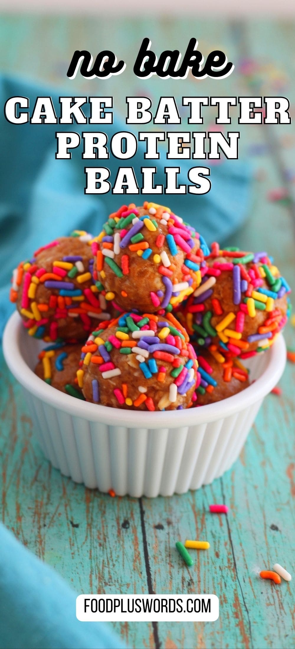 Cake Batter Protein Balls (Easy Birthday Cake Protein Balls)