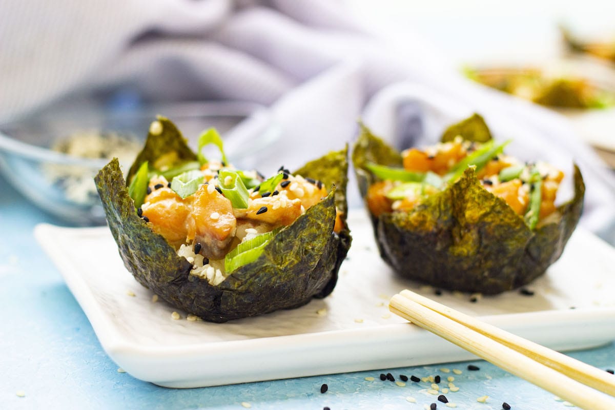Sushi Bake Cups (Viral Baked Salmon Sushi Cups Recipe)