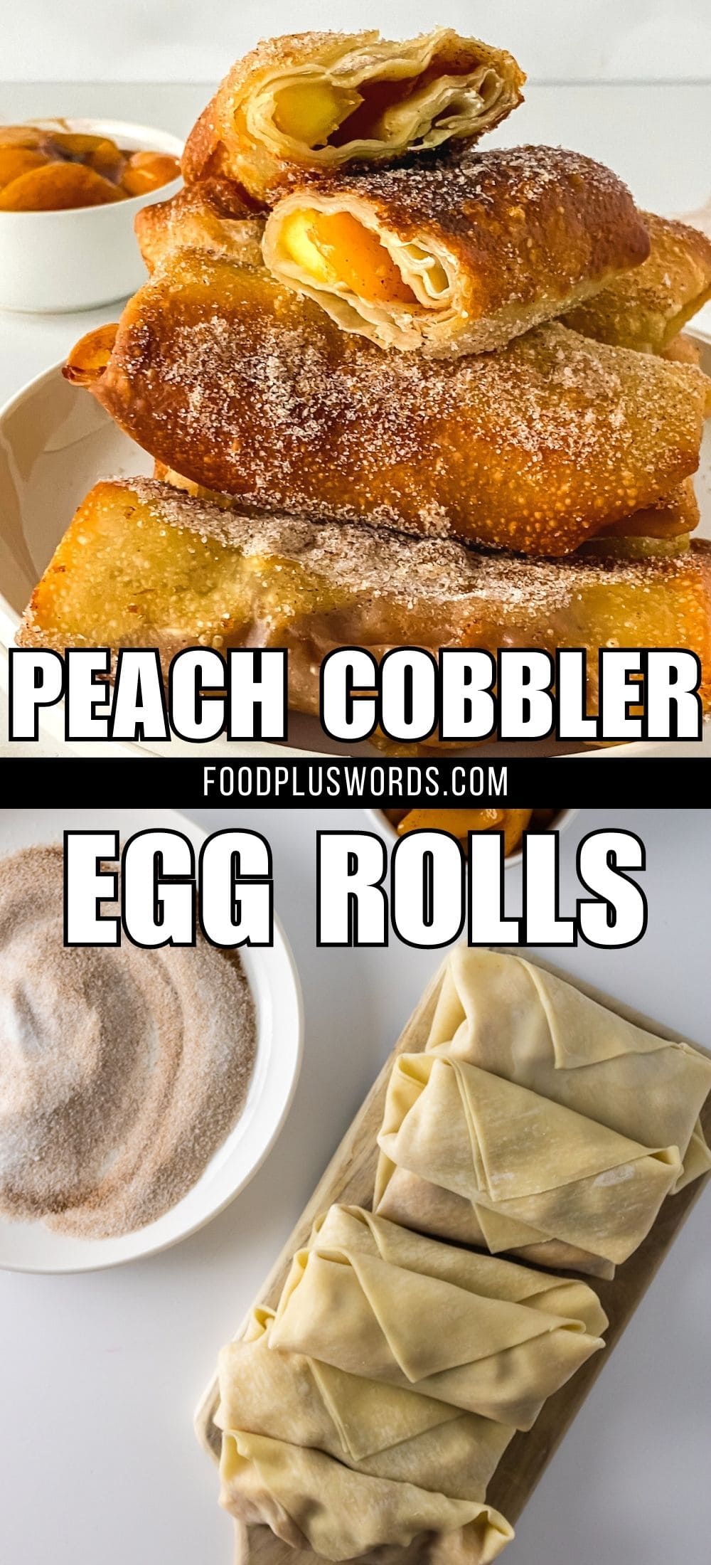 Cobble Rols Peach Cobbler Egg Rolls Recipe