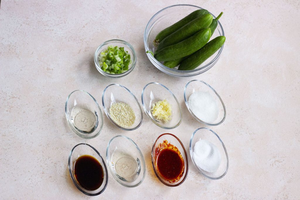 STEP 1 Asian Cucumber Salad TikTok Recipe