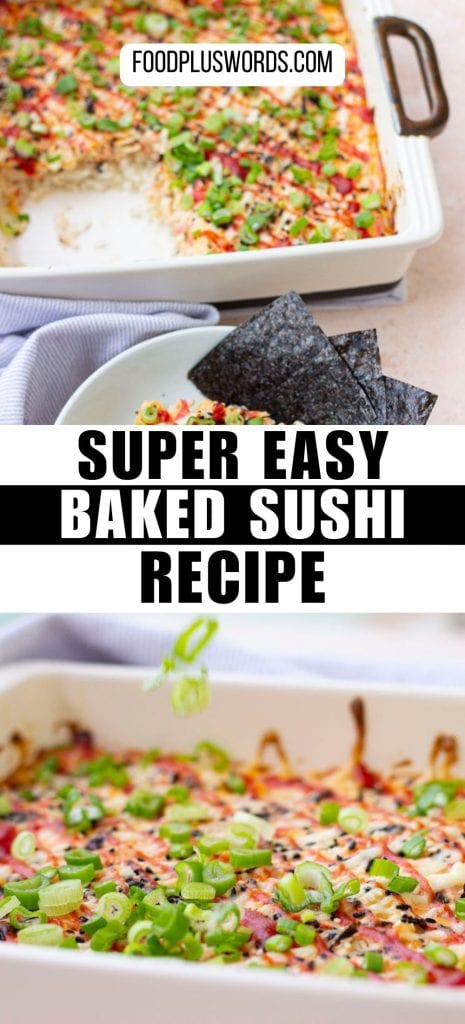Super easy sushi bake recipe.