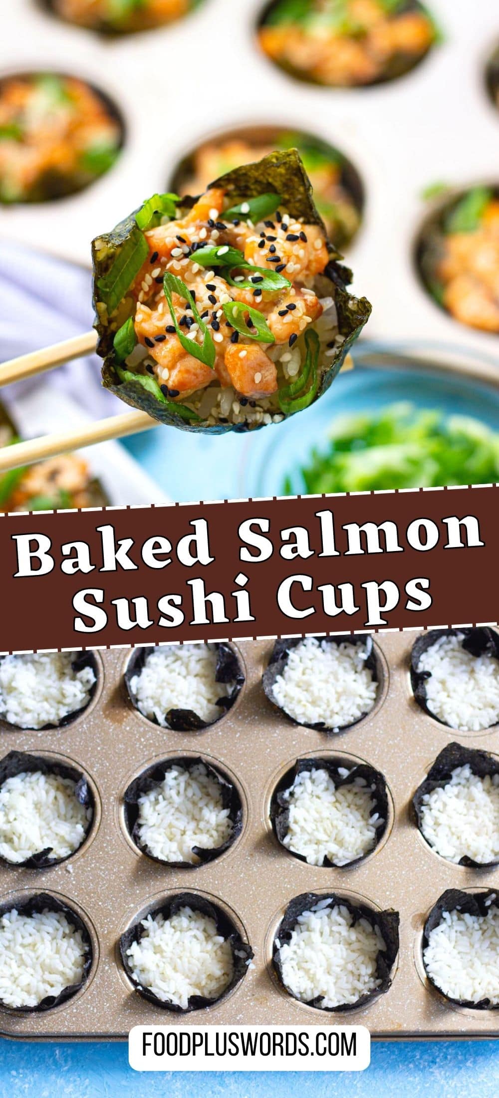 Sushi Bake Cups (Viral Baked Salmon Sushi Cups Recipe)
