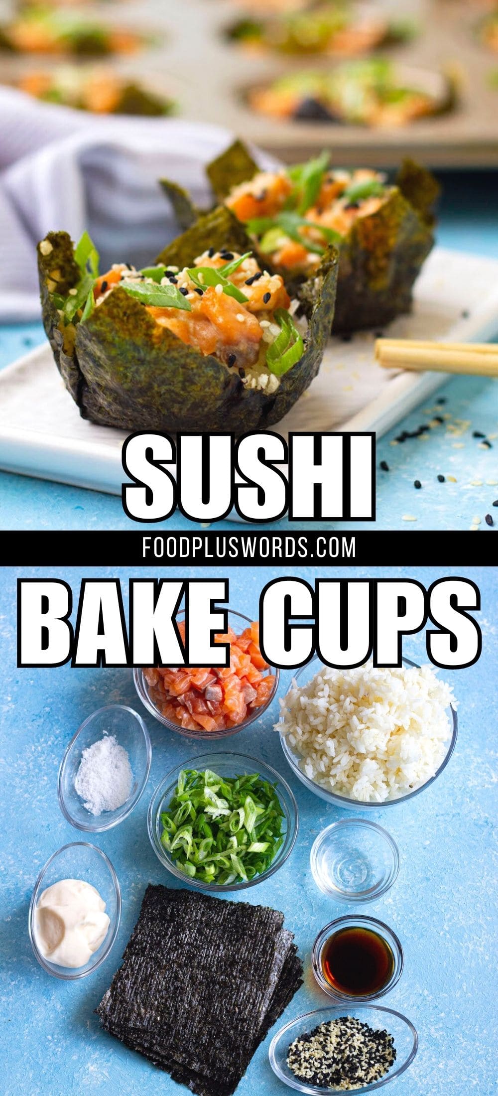 Sushi Bake Cups (Viral Baked Salmon Sushi Cups Recipe)