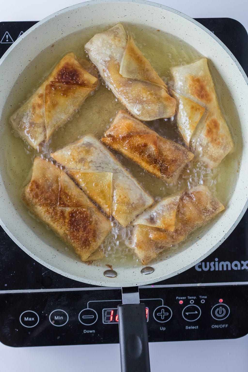 The Easiest Peach Cobbler Egg Rolls