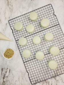 step 4 PISTACHIO FRENCH MACARONS