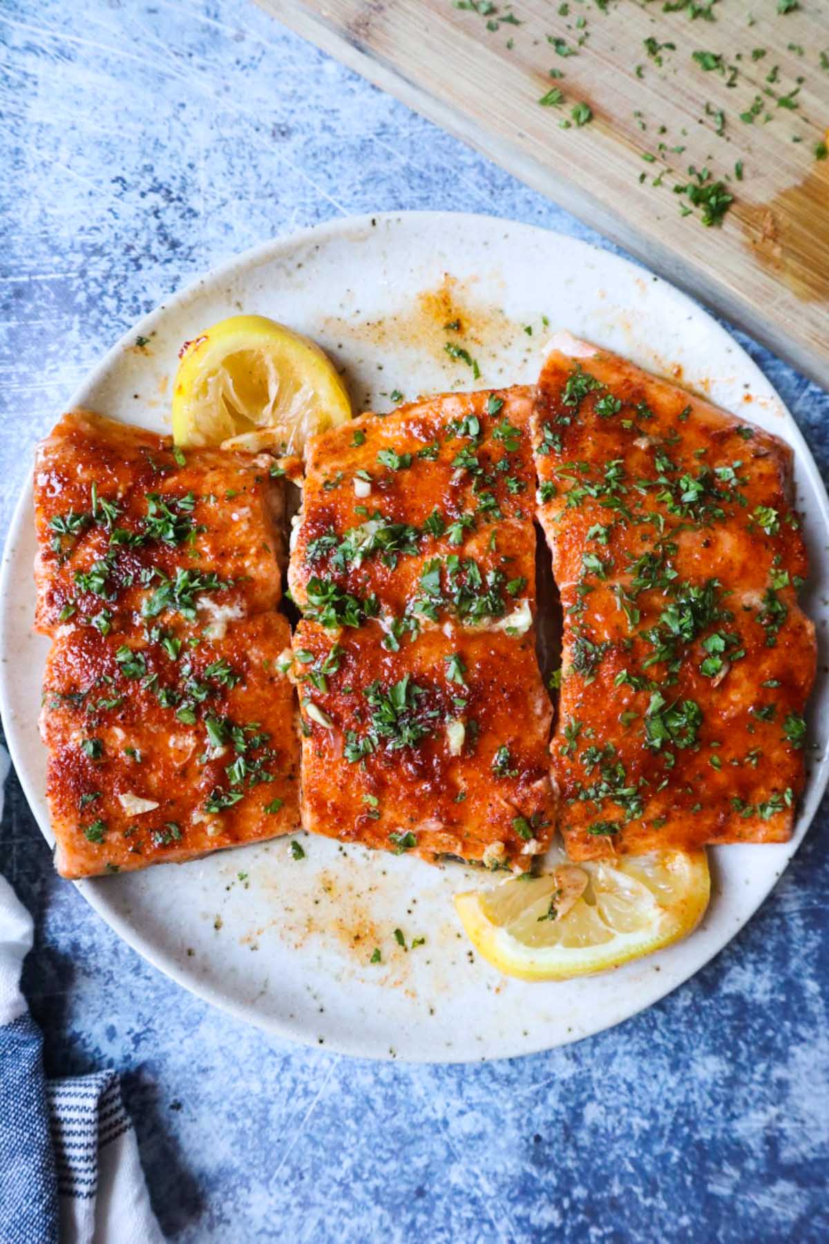 Best Ever Cajun Honey Butter Salmon by Bless This Meal