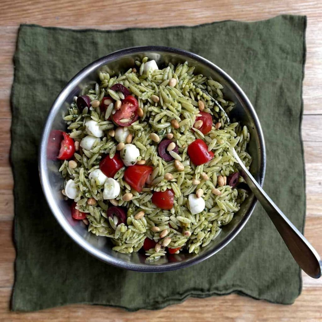 Orzo Pesto Salad Recipe by Ugly Duckling Bakery