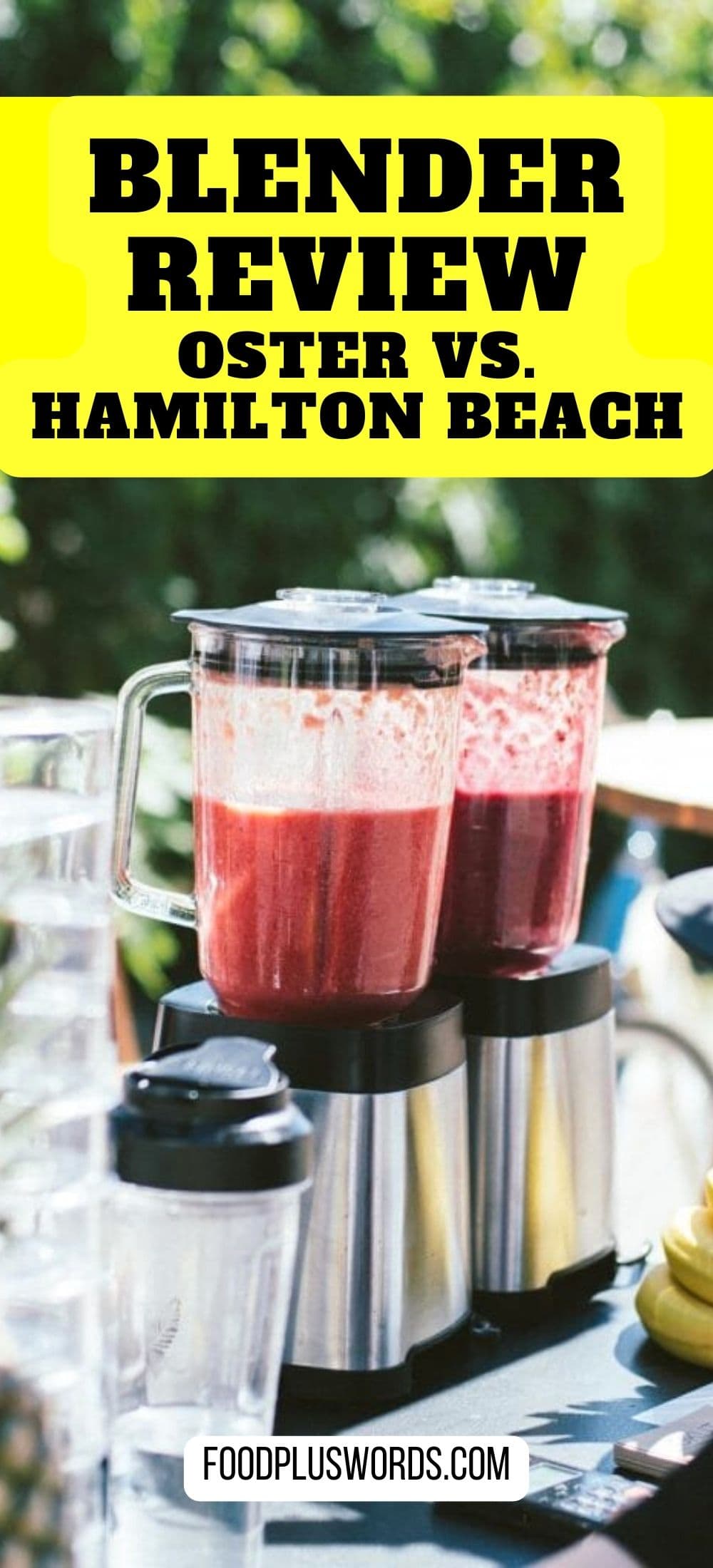 Oster Vs Hamilton Beach Blender Food Plus Words