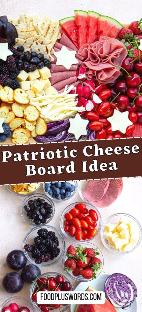 Patriotic Cheese Board Idea 12