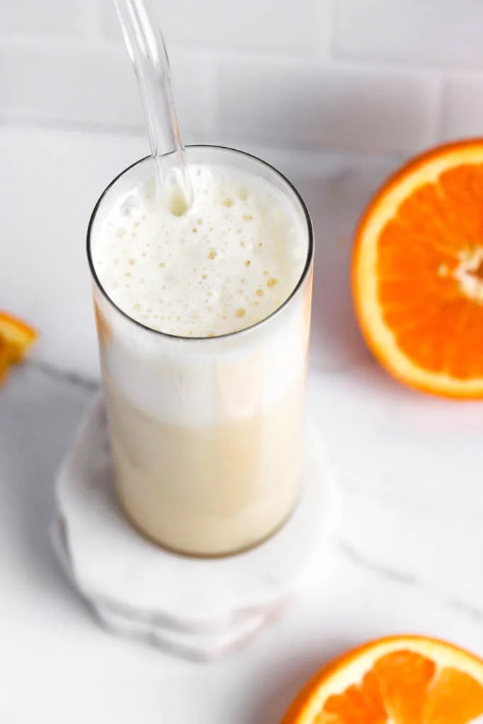 Protein Orange Julius Smoothie by Basics with Bails