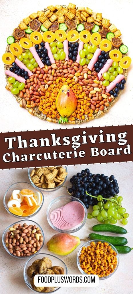 Thanksgiving Turkey Charcuterie Board 12