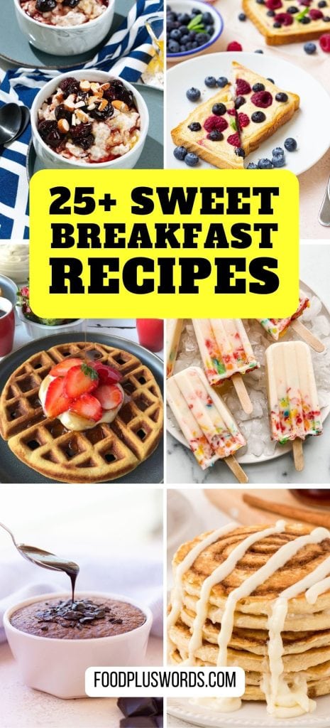 sweet breakfast recipes pin