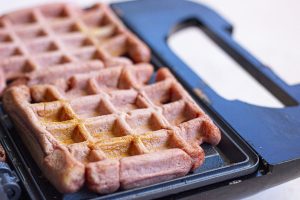 step 4 red velvet waffles and chicken