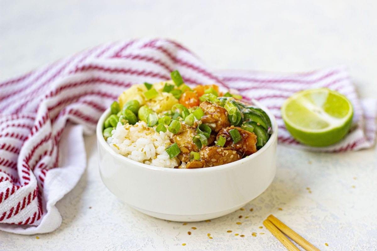 step 8b Chicken Teriyaki Pineapple Bowl Recipe