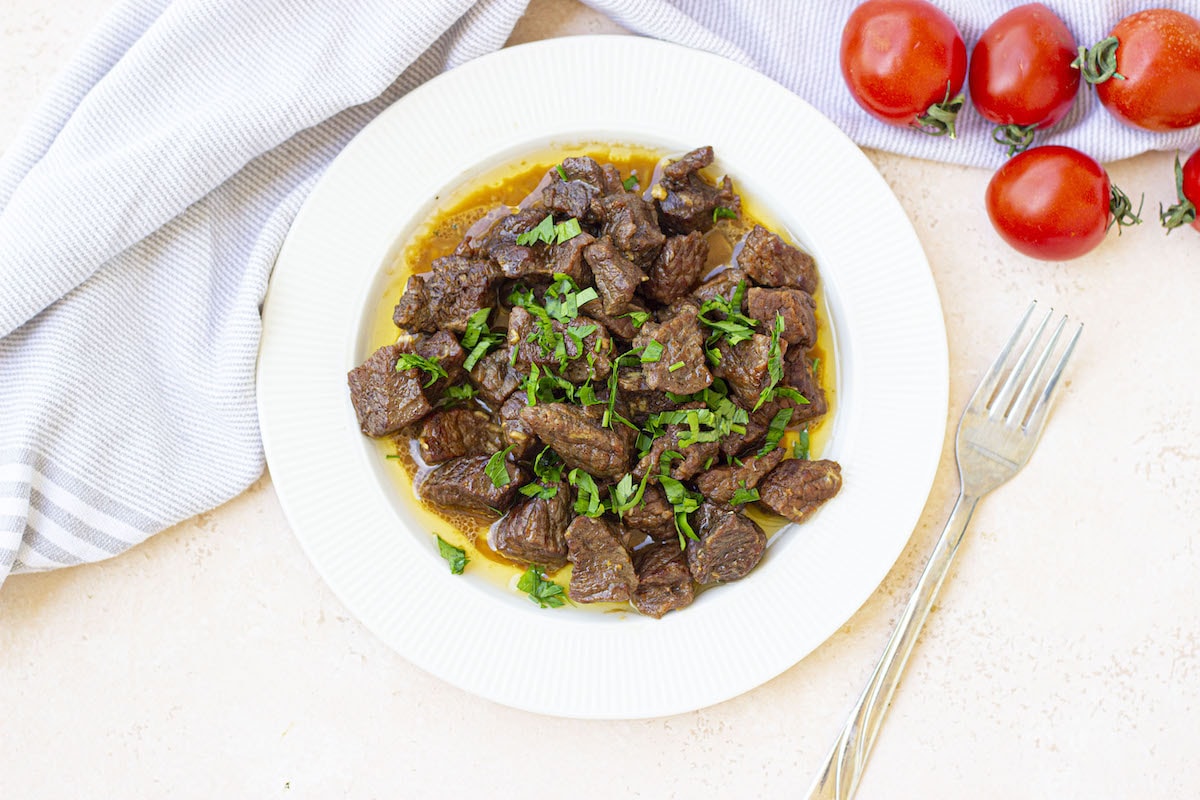 Instant Pot Garlic Butter Steak Bites